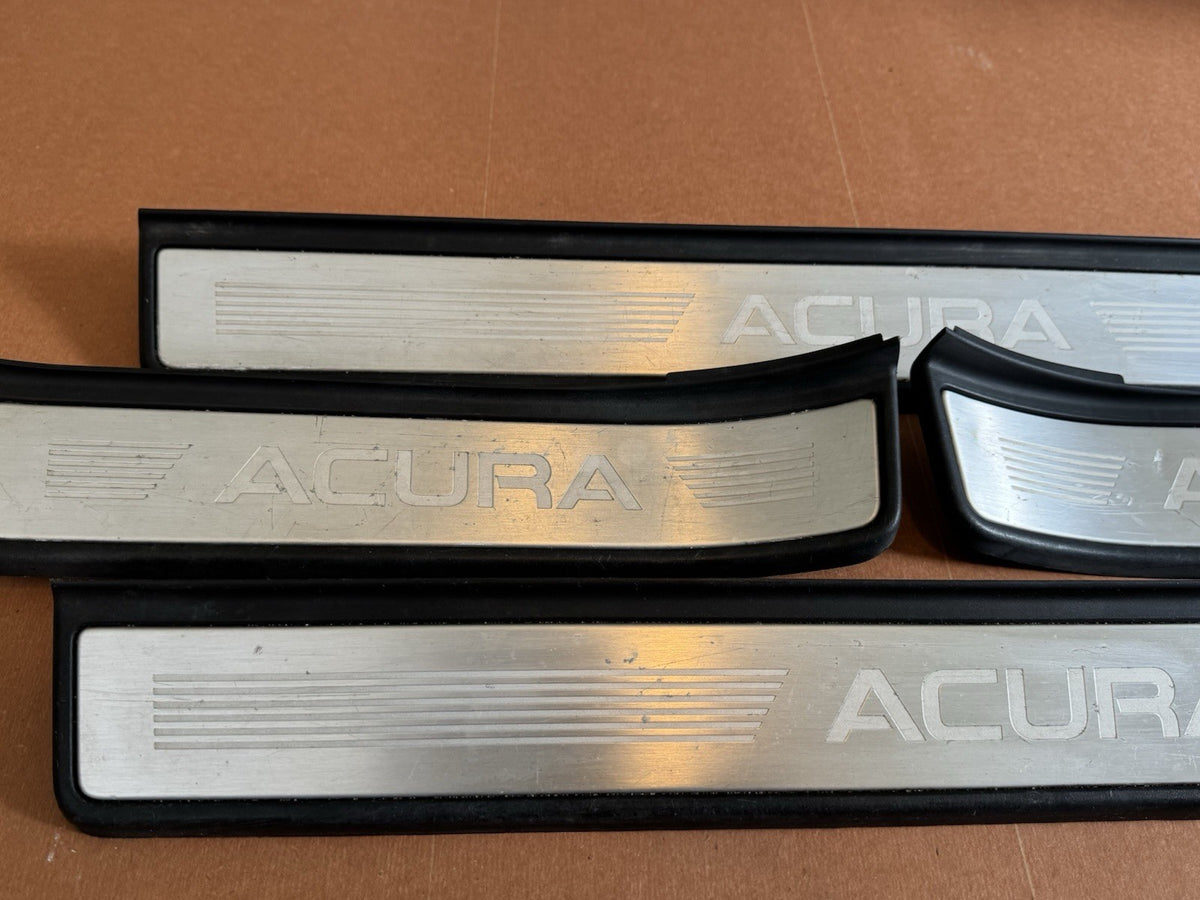 2007-2008 Acura TL Type S Front Rear LH & RH Door Sill Scuff Plate Trim Panels1