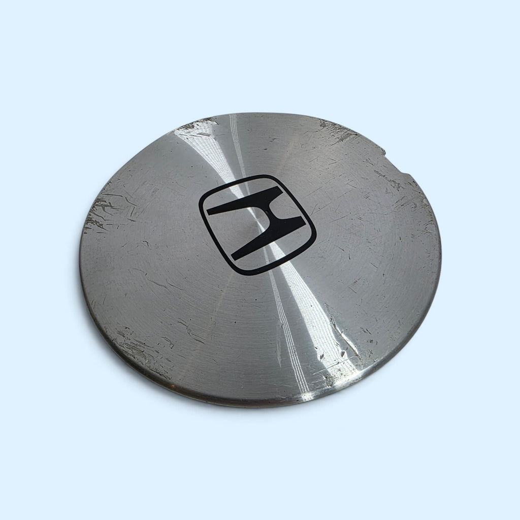 06-15 Honda Civic Hybrid EX Wheel Center Caps Pair Machined Silver 44732-SNC-A016