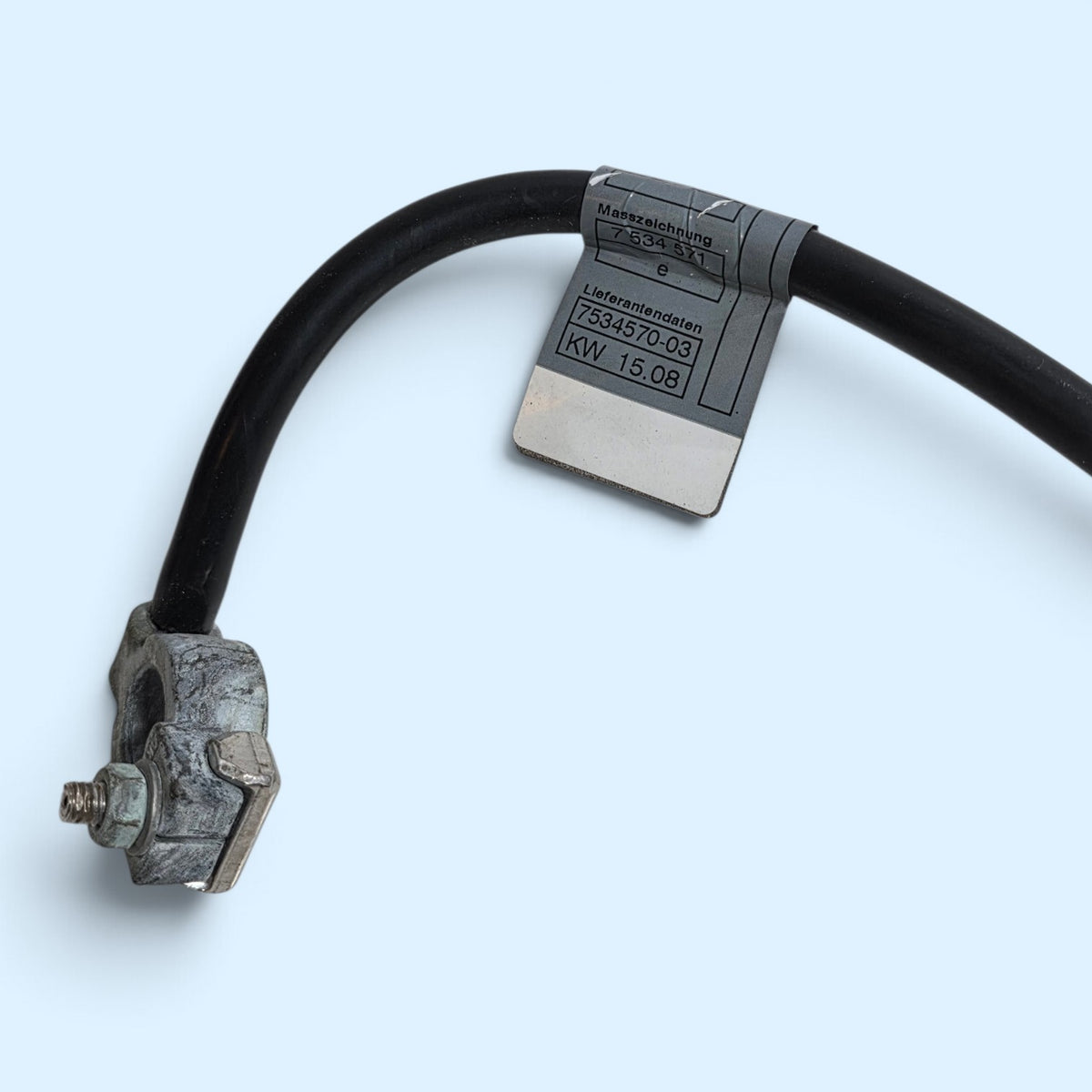 07-15 Mini Cooper Negative Battery Cable Ground Strap 12427534570 R56 R55 OEM2