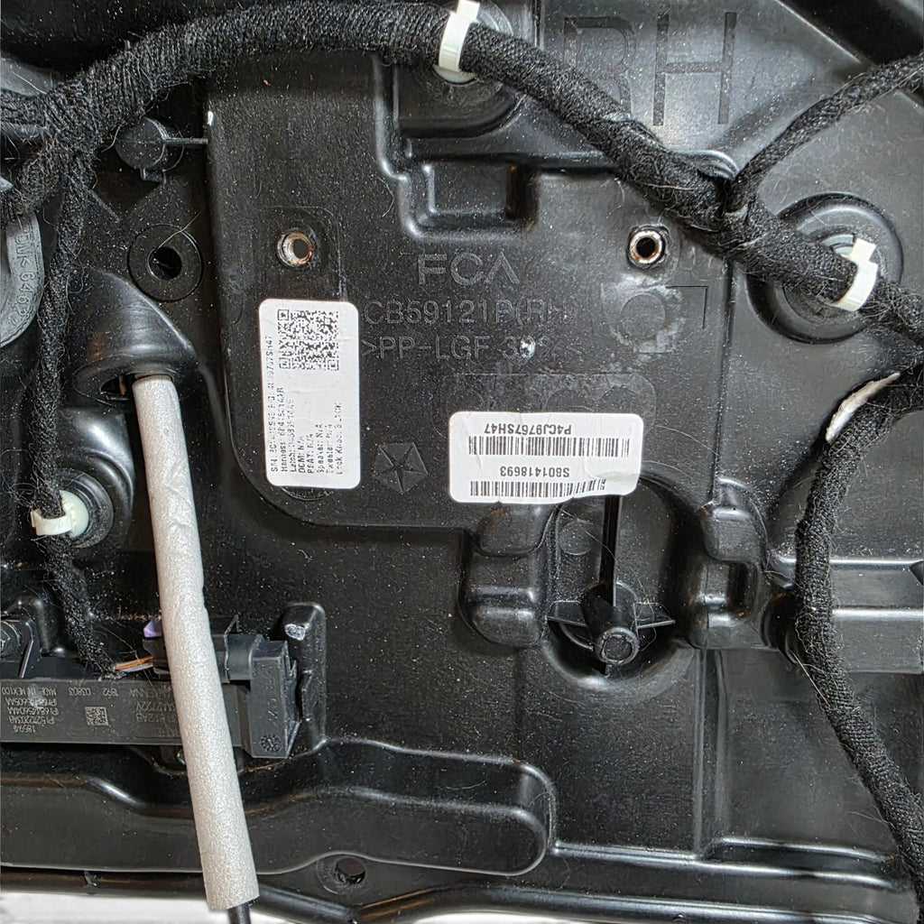 19-24 Ram 1500 Rear Right Door Carrier Plate Regulator Motor Actuator 68321328AB6
