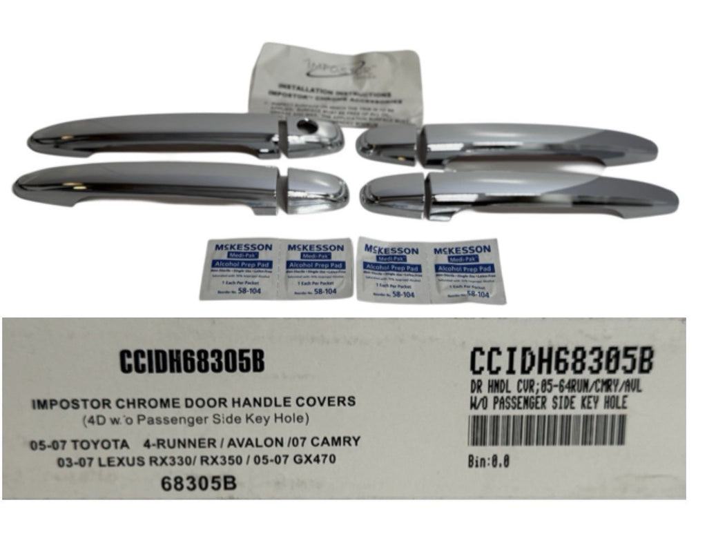 Door Handles Chrome Set , 2003-2009 Toyota 4Runner , RX330/RX350/Avalon/Camry0