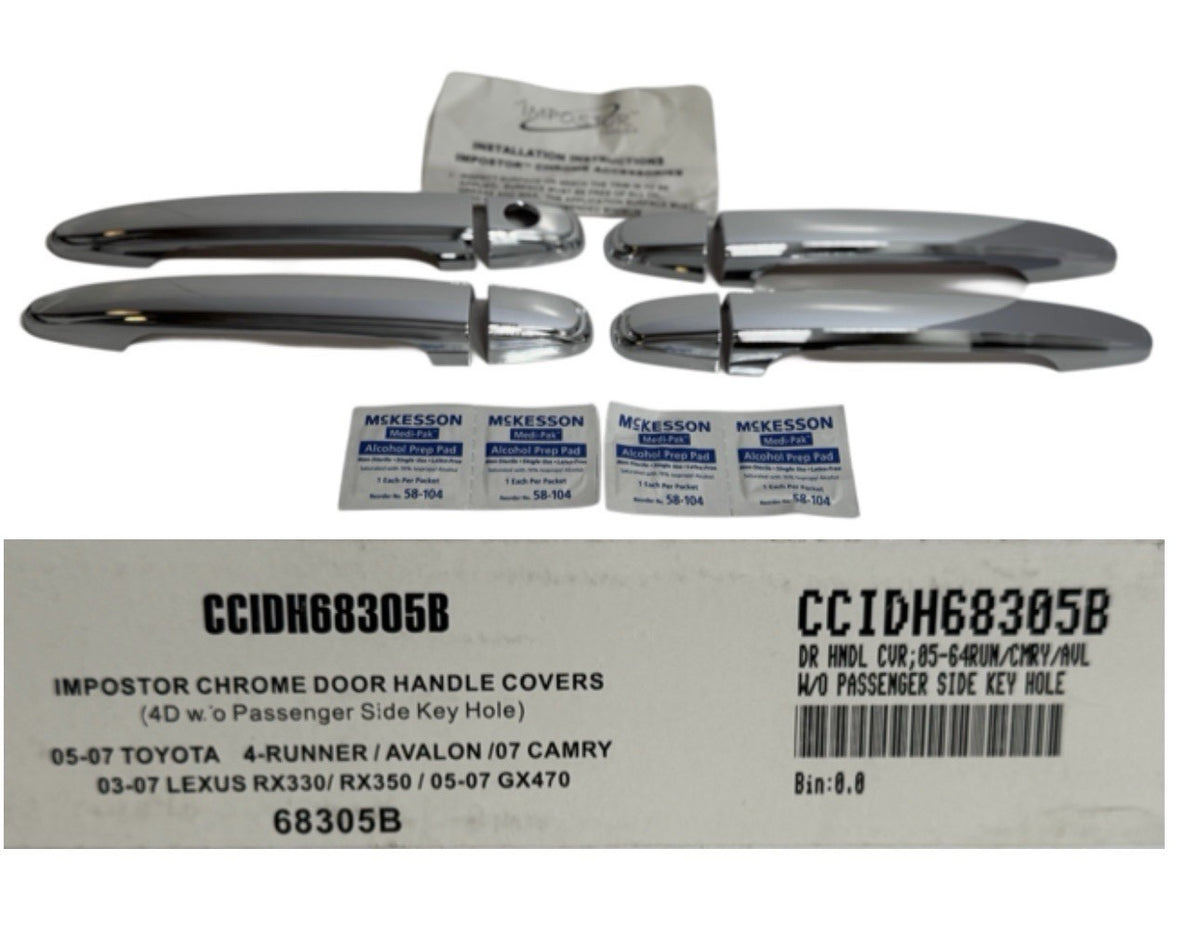Door Handles Chrome Set , 2003-2009 Toyota 4Runner , RX330/RX350/Avalon/Camry0