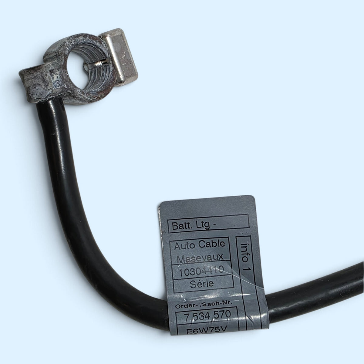 07-15 Mini Cooper Negative Battery Cable Ground Strap 12427534570 R56 R55 OEM1