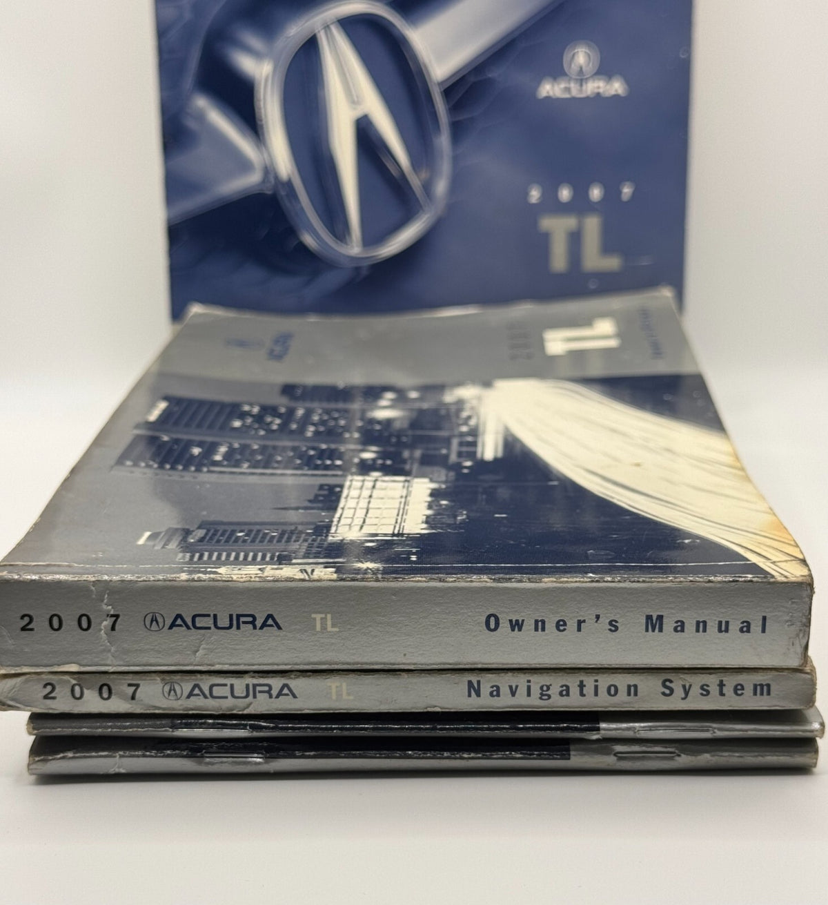 2007 Acura TL Owners Manual Book w/ Leather Case Pouch OEM Complete Set3