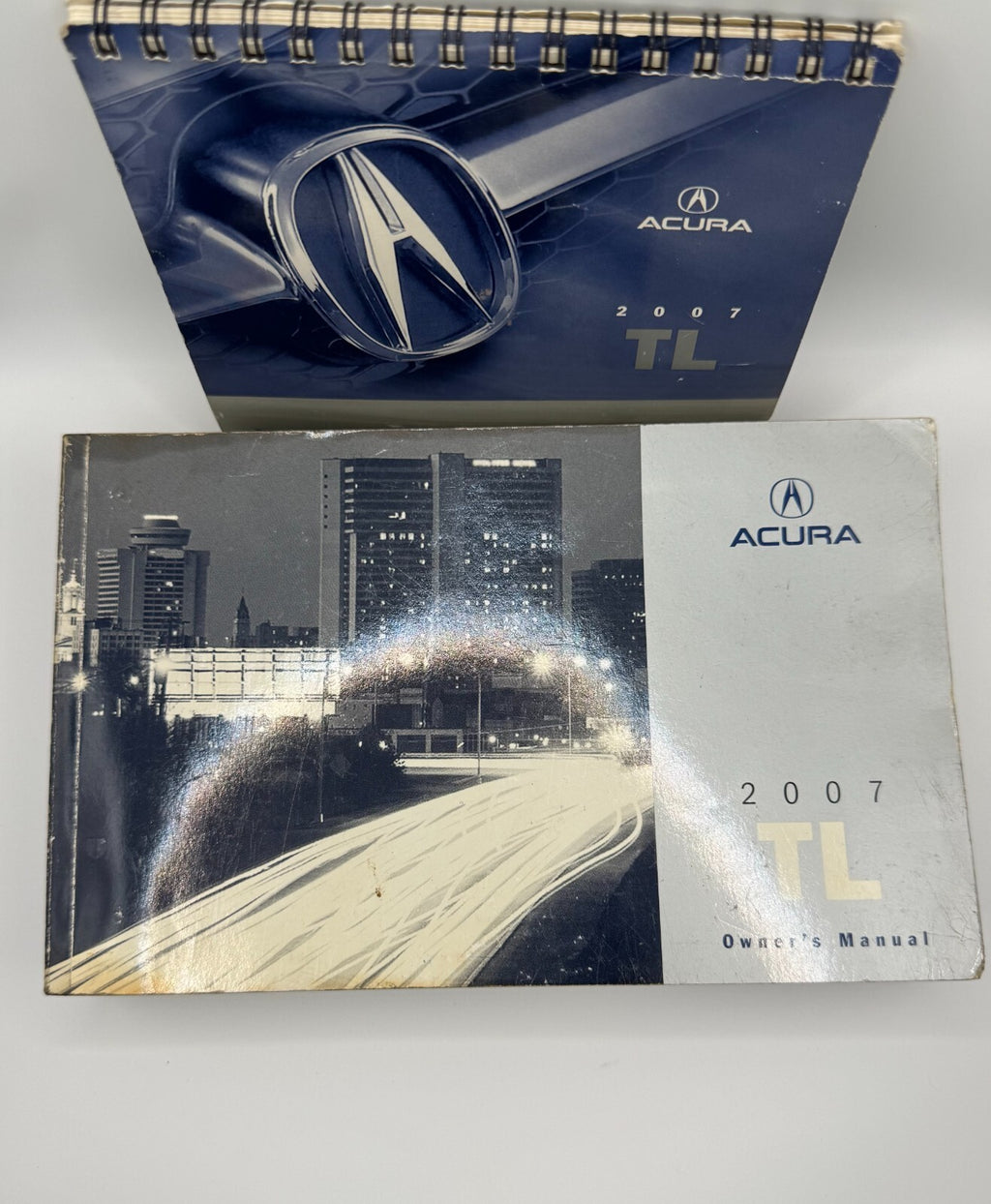2007 Acura TL Owners Manual Book w/ Leather Case Pouch OEM Complete Set1