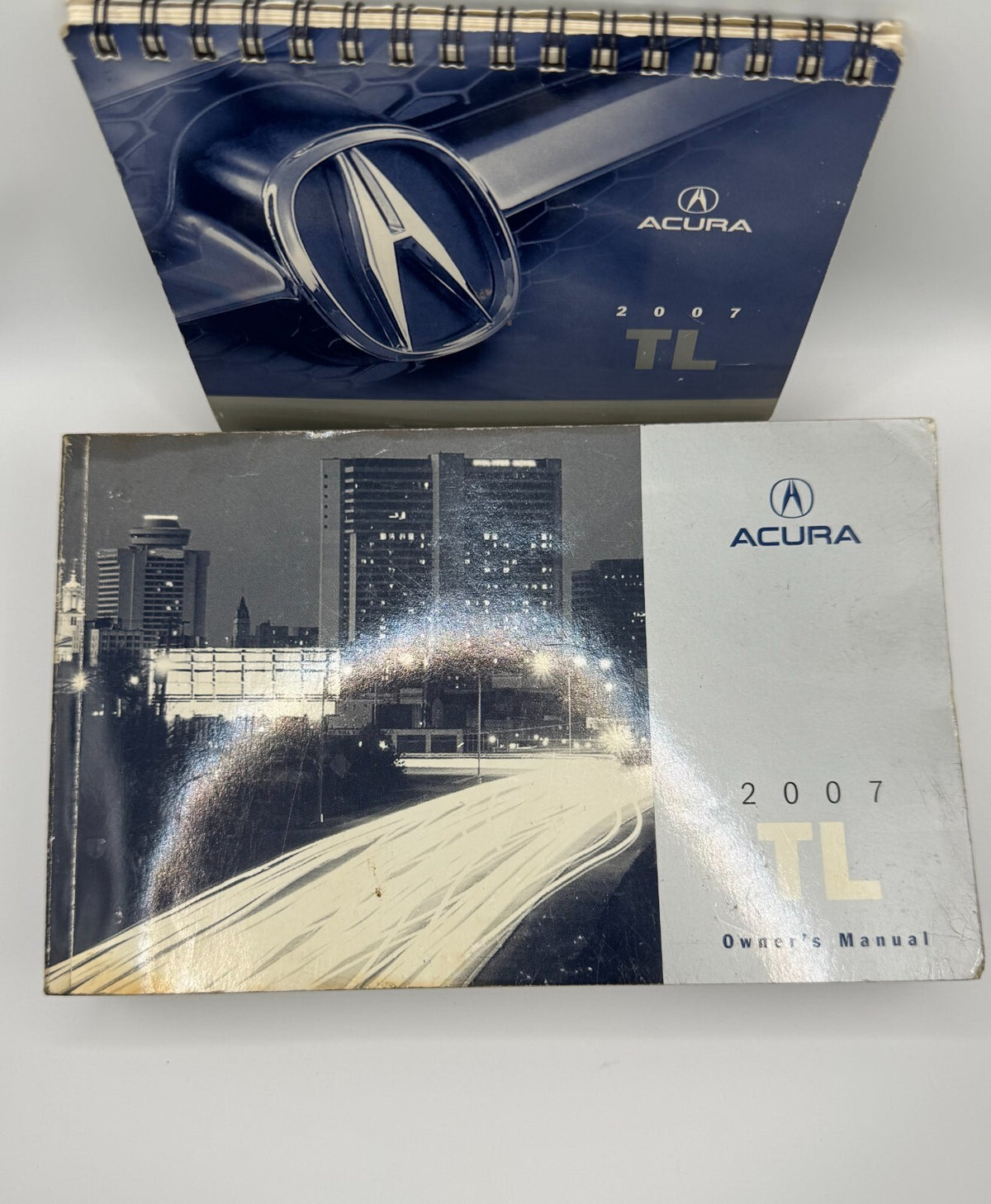2007 Acura TL Owners Manual Book w/ Leather Case Pouch OEM Complete Set1