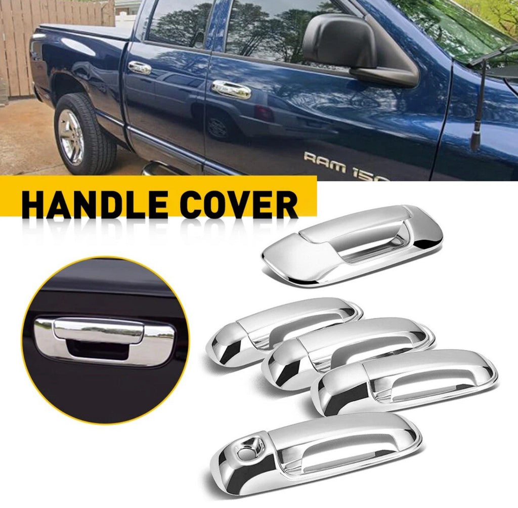 Chrome 4 Door Handle Set Fits For 2004-2009 Dodge Durango, Grand Cherokee,RAM,1