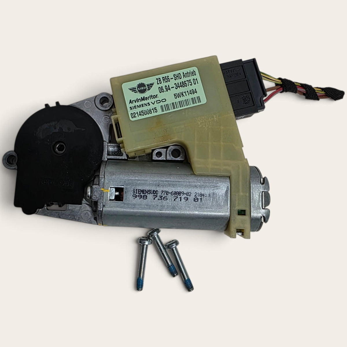 07-14 Mini Cooper Sunroof Motor Sliding Sun Roof Electric Drive  OEM 541034486750