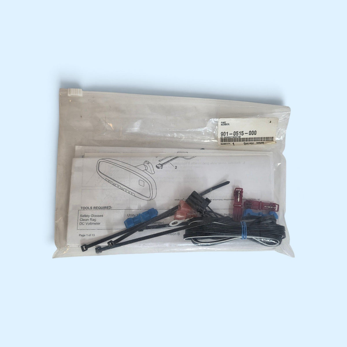 Gentex GENK41A4 Rearview Auto Dimming Mirror w/Homelink V4 RF Autodim Universal3